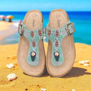 Γυναικεία Σανδάλια με Στρας & Ανατομικό Πάτο JP Luxury