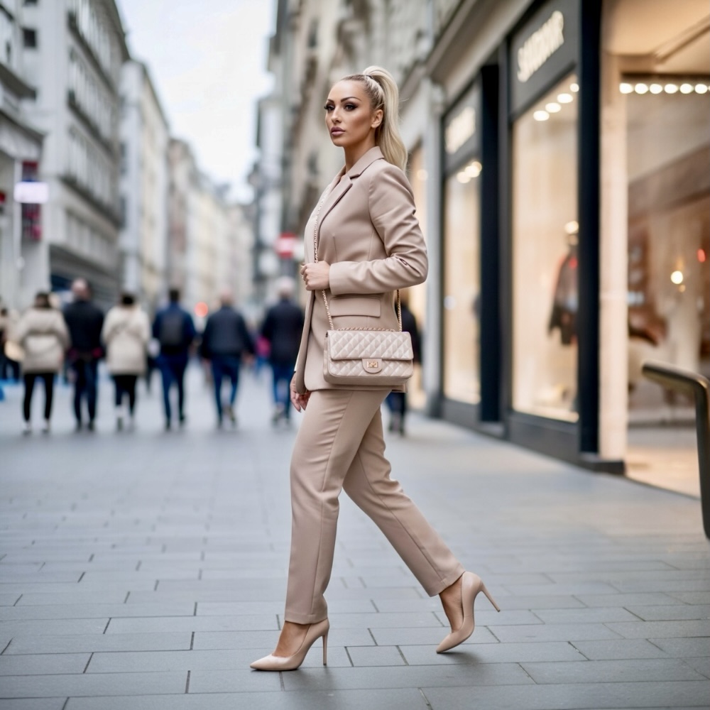 Luxury of Brands - Γυναικεία Καπιτονέ Τσάντα Ώμου JP 1 Γυναικεία Καπιτονέ Τσάντα Ώμου JP