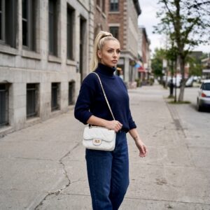 Alternative view of Γυναικεία Τσάντα Ώμου Καπιτονέ JP