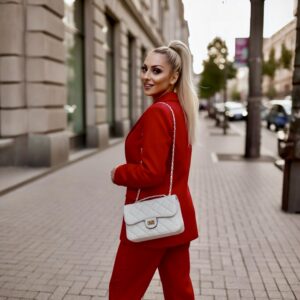 Γυναικεία Τσάντα Ώμου Καπιτονέ JP